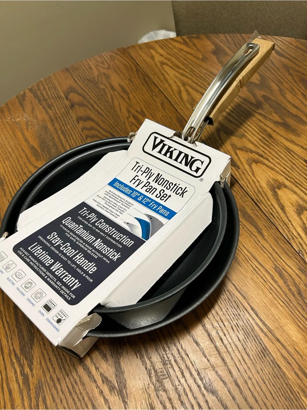 Tri-Ply Nonstick Fry Pan Set - Black
